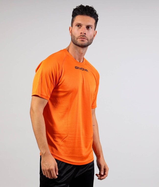 SHIRT GIVOVA ONE MICROFORATA ARANCIO