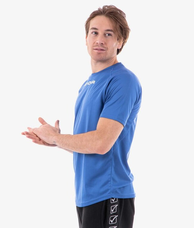 Тениска с къс ръкав SHIRT GIVOVA ONE MICROFORATA азурно синьо