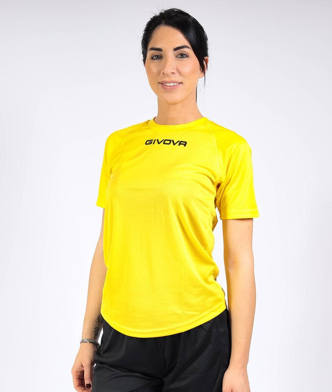 SHIRT GIVOVA ONE MICROFORATA GIALLO