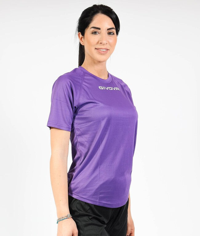 SHIRT GIVOVA ONE MICROFORATA VIOLA