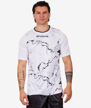 SHIRT GRAFITE INTERLOCK BIANCO/NERO