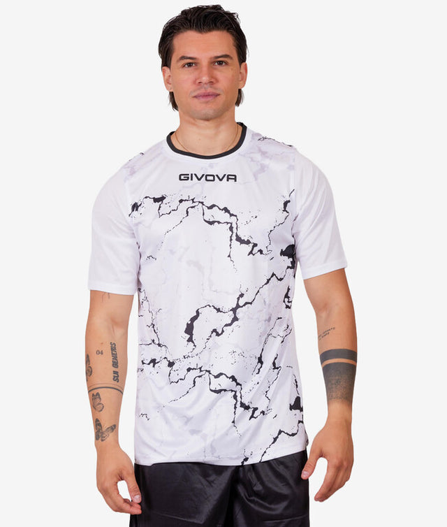 Фланелка SHIRT GRAFITE бяло-черно