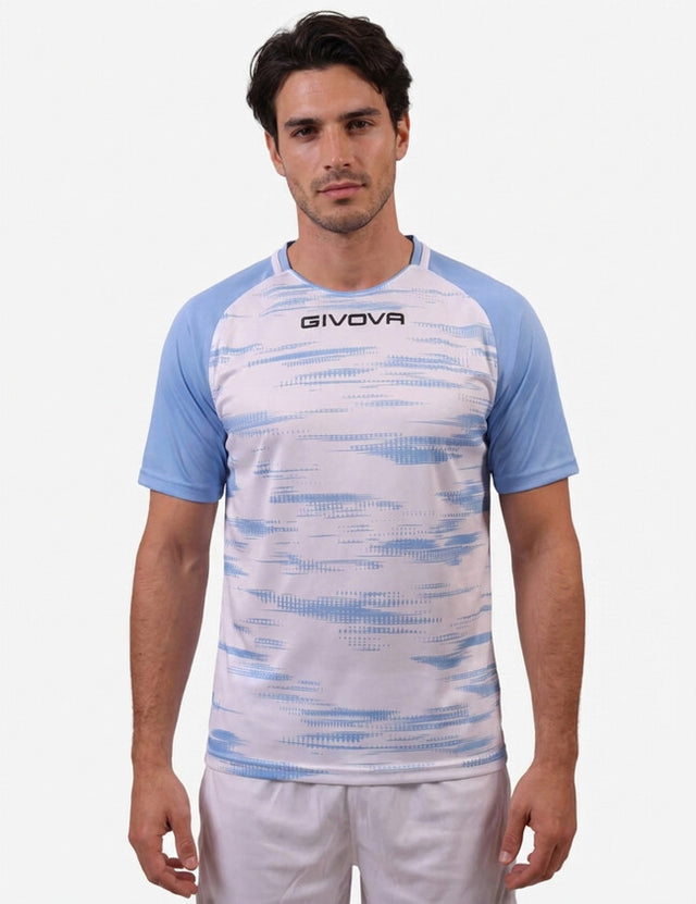 Фланелка SHIRT PIXEL бяло-светлосиньо