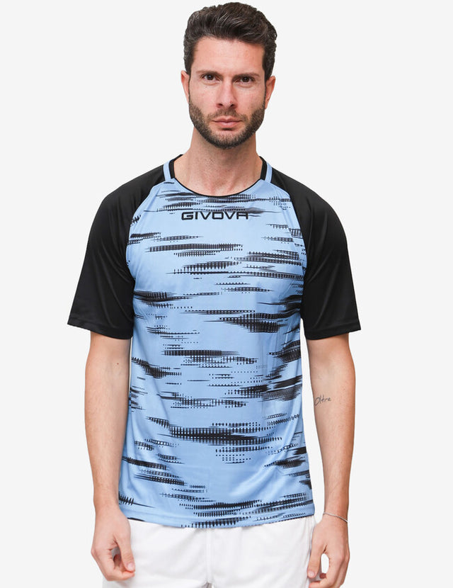 Фланелка SHIRT PIXEL светлосиньо-черно