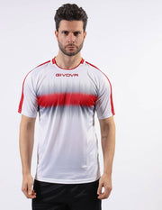 SHIRT RADIO INTERLOCK ROSSO/BIANCO