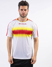 SHIRT RADIO INTERLOCK ROSSO/GIALLO