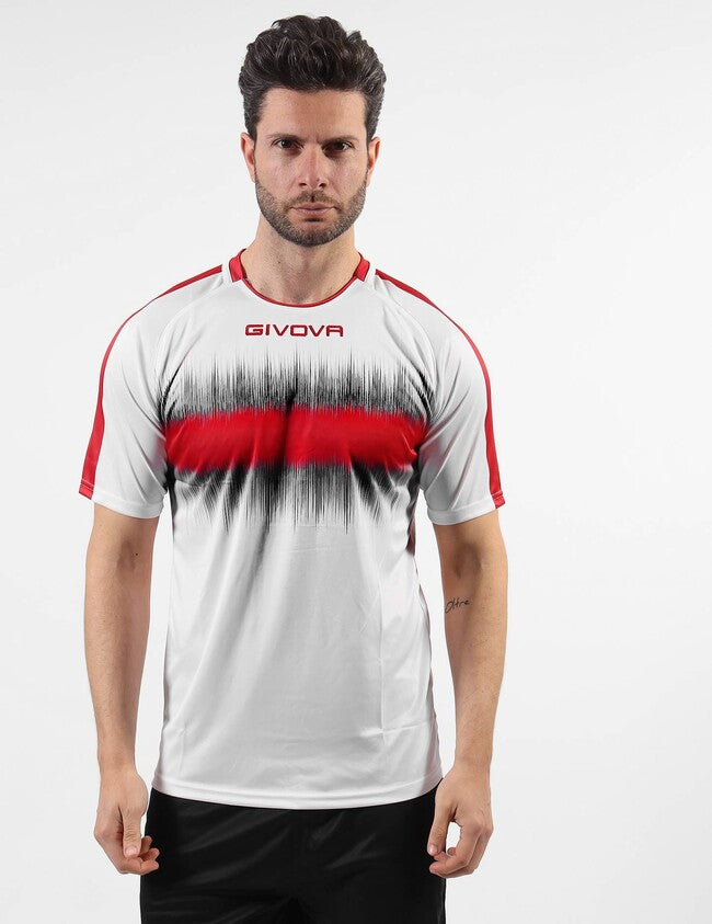SHIRT RADIO INTERLOCK ROSSO/NERO
