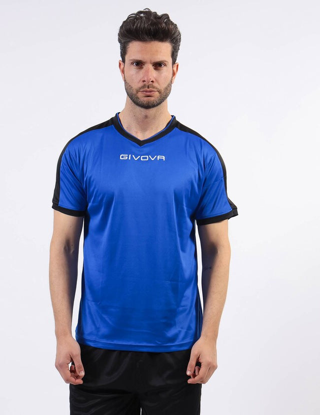 Фланелка SHIRT REVOLUTION азурно синьо-черно