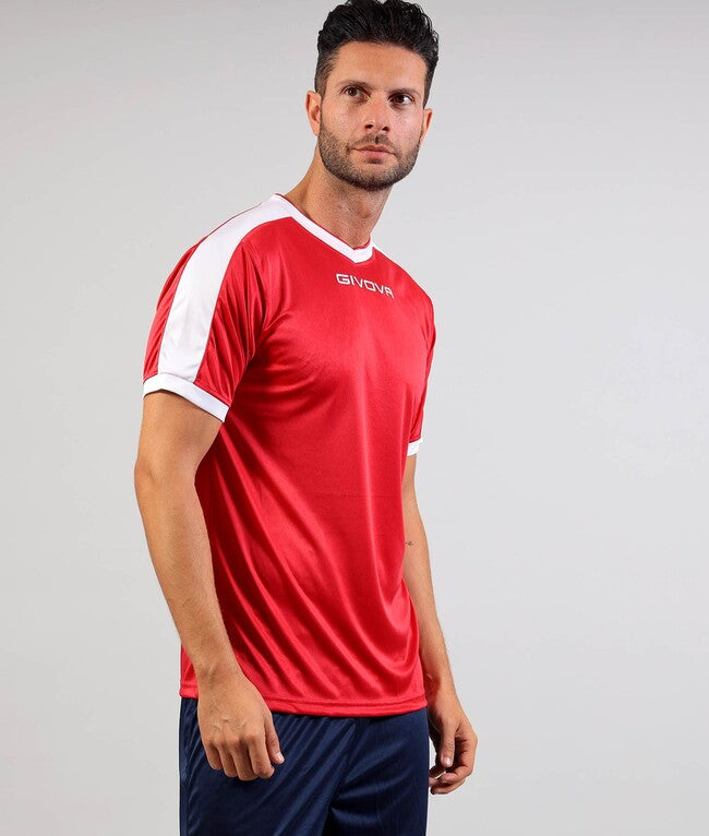 SHIRT REVOLUTION INTERLOCK ROSSO/BIANCO