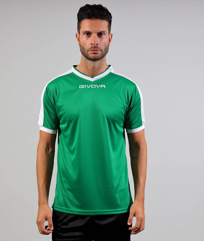 SHIRT REVOLUTION INTERLOCK VERDE/BIANCO