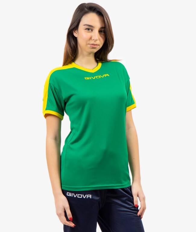 SHIRT REVOLUTION INTERLOCK VERDE/GIALLO