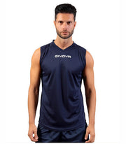 SHIRT SMANICATO GIVOVA ONE BLU