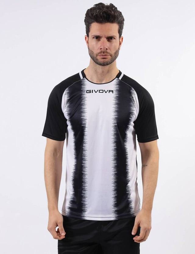 Фланелка SHIRT STRIPE M/C бяло-черно