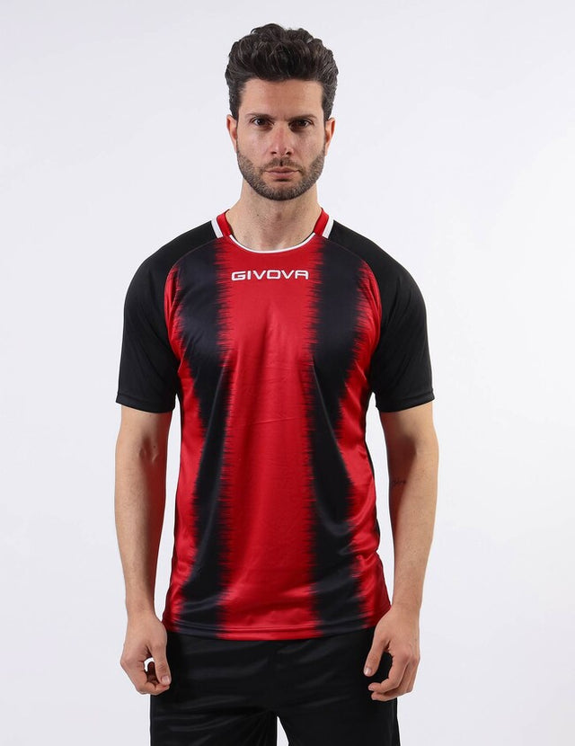 Фланелка SHIRT STRIPE M/C червено-черно