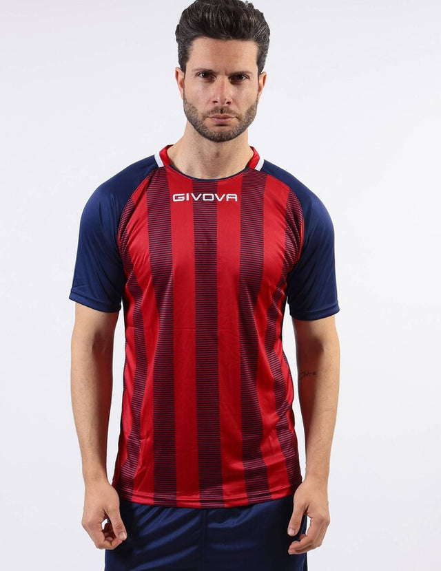 Фланелка SHIRT TRATTO синьо-червено
