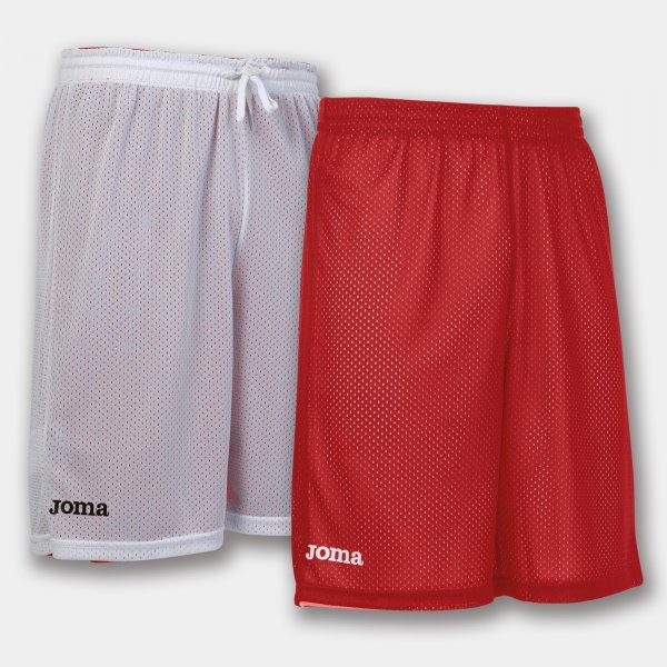 Баскетболни шорти SHORT BASKET REVERSIBLE ROOKIE червено бяло