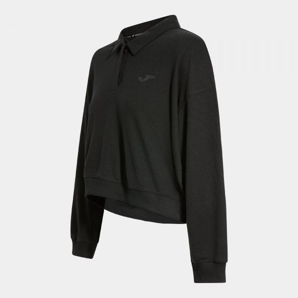 Дамски поло блуза SOFT LONG SLEEVE POLO черно