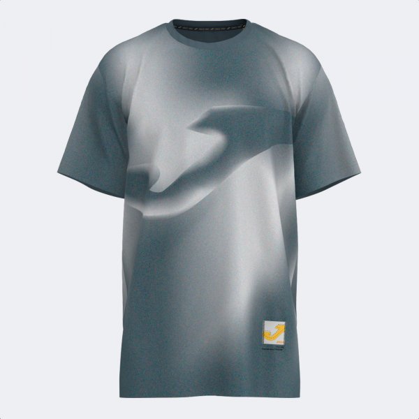 Тениска STEP SHORT SLEEVE T-SHIRT синьо - сиво