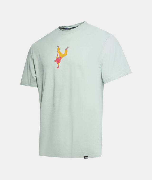 Тениска STEP SHORT SLEEVE T-SHIRT синьо - зелено