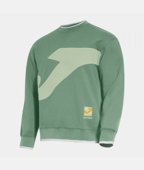 Суитшърт STEP SWEATSHIRT сиво - зелено