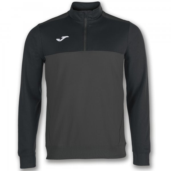 Суитшърт SWEATSHIRT 1/2 ZIPPER WINNER антрацит черно
