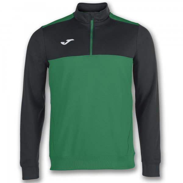 Суитшърт SWEATSHIRT 1/2 ZIPPER WINNER зелено черно