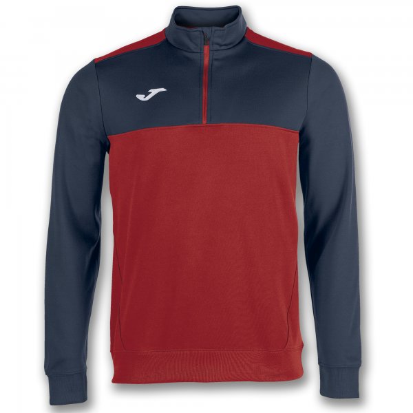 Суитшърт SWEATSHIRT 1/2 ZIPPER WINNER червено морско синьо