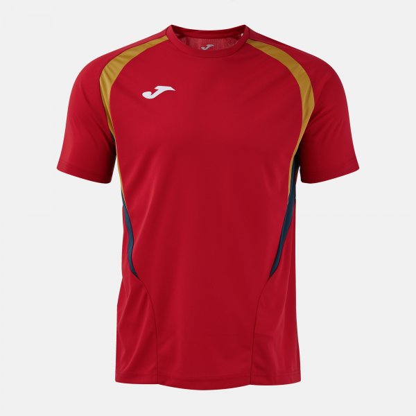 Тениска T-CHAMPIONSHIP SHORT SLEEVE T-SHIRT червено морско синьо