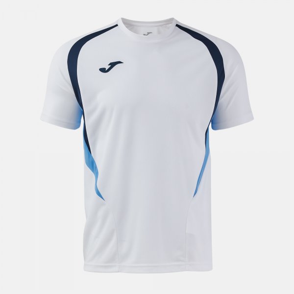 Тениска T-CHAMPIONSHIP SHORT SLEEVE T-SHIRT бяло светло синьо