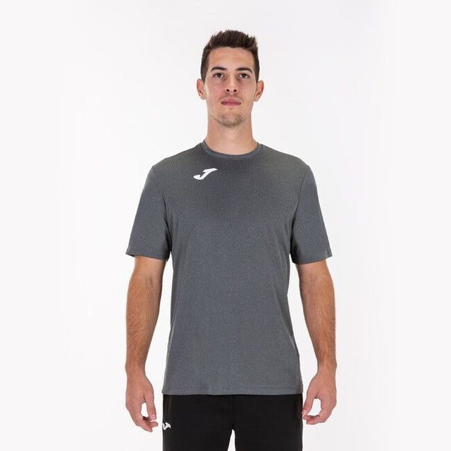 Фланелка / тениска COMBI SHORT SLEEVE T-SHIRT тъмно сив меланж
