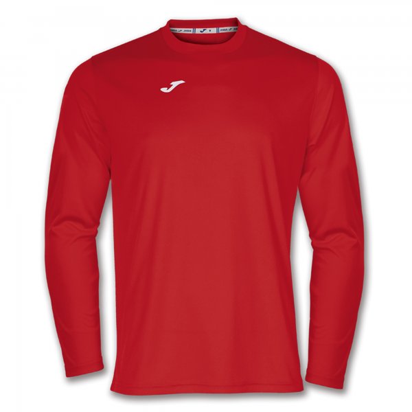 T-SHIRT COMBI RED L/S RED