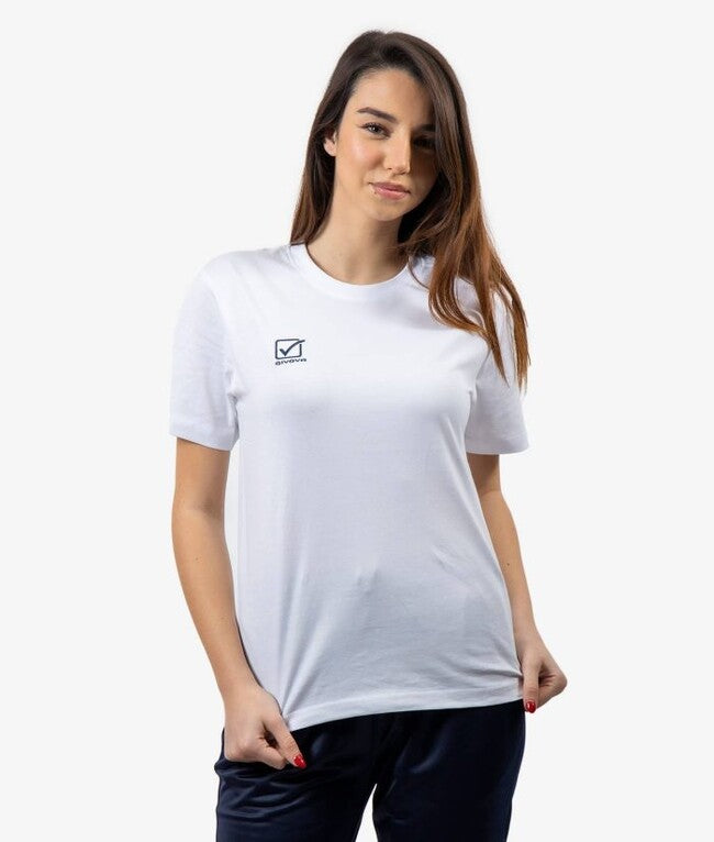 Тениска с къс ръкав T-SHIRT COTONE ACTION бяло