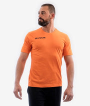 Тениска с къс ръкав T-SHIRT COTONE FRESH флуо оранжево
