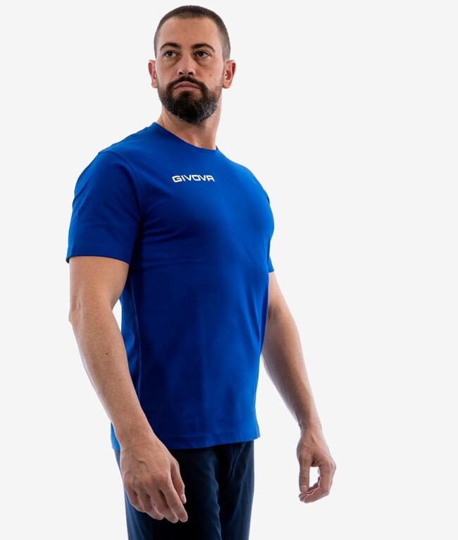 Тениска с къс ръкав T-SHIRT COTONE FRESH азурно синьо