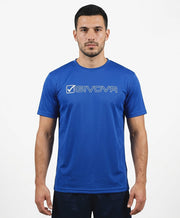 Тениска T-SHIRT COTONE MONDO азурно синьо-бяло