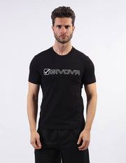 Тениска T-SHIRT COTONE MONDO черно