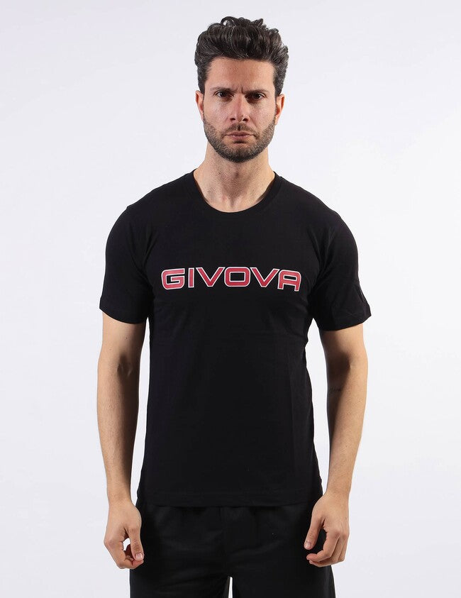 Тениска с къс ръкав T-SHIRT COTONE SPOT черно
