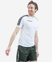 Тениска с къс ръкав T-SHIRT COTTON BAND бяло
