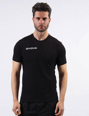 Тениска с къс ръкав T-SHIRT COTONE FRESH черно