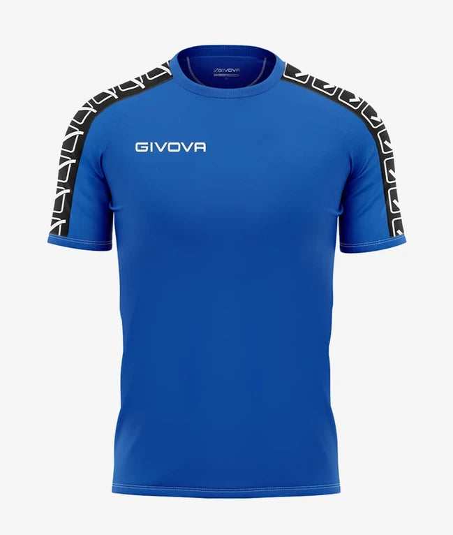 Тениска T-SHIRT POLY BAND азурно синьо-бяло