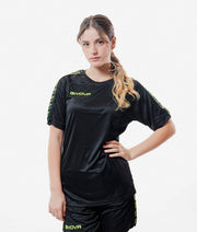 Тениска T-SHIRT POLY BAND черно-флуо жълто