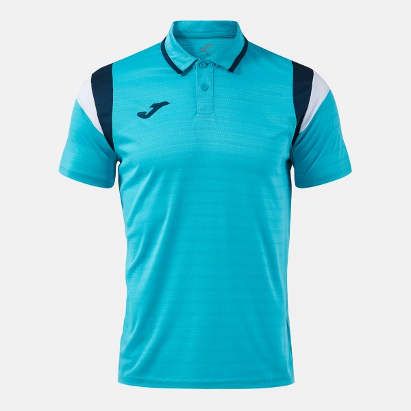 TERRA SHORT SLEEVE POLO FLUOR TURQUOISE DARK NAVY FLUOR TURQUOISE