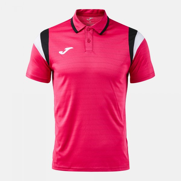 Поло блуза TERRA SHORT SLEEVE POLO тъмно морско синьо - фуксия черно