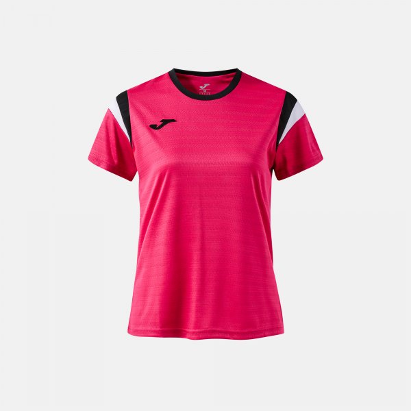 Дамски тениска TERRA SHORT SLEEVE T-SHIRT тъмно морско синьо - фуксия черно