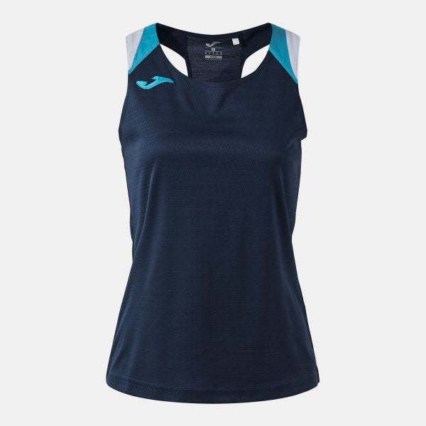 Дамски тениска TERRA TANK TOP тъмно морско синьо-тюркоазено