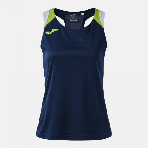 Дамски тениска TERRA TANK TOP тъмно морско синьо - морско синьо лайм зелено