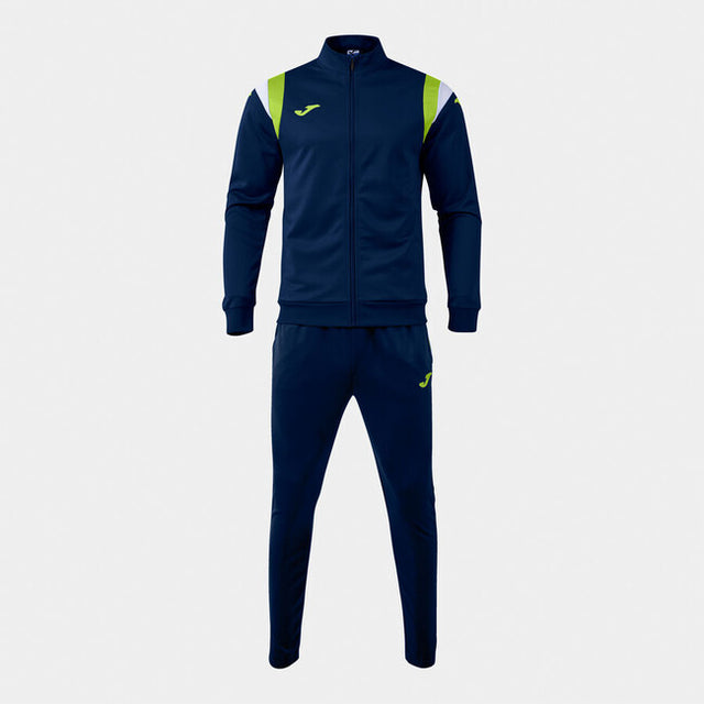 Екип / комплект TERRA TRACKSUIT тъмно морско синьо - морско синьо лайм зелено