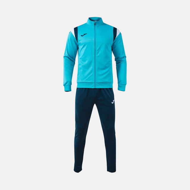 Екип / комплект TERRA TRACKSUIT тъмно морско синьо - флуоресцентно тюркоазено