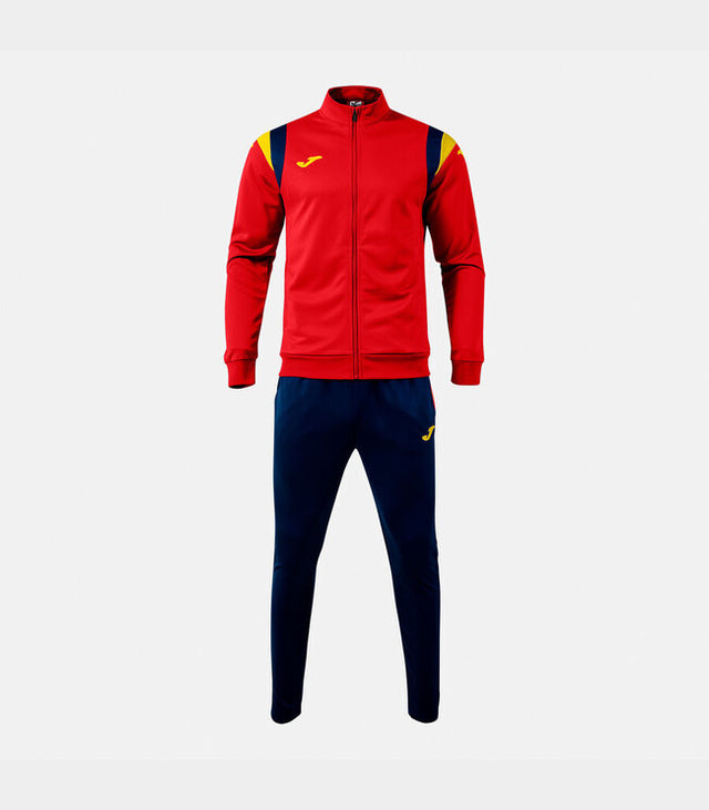 Екип / комплект TERRA TRACKSUIT тъмно морско синьо - червено жълто