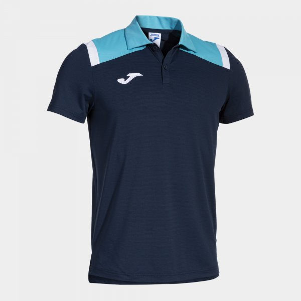 TOLEDO SHORT SLEEVE POLO NAVY FLUOR TURQUOISE NAVY